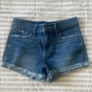 Hollister Denim Blue Women's high rise short shorts